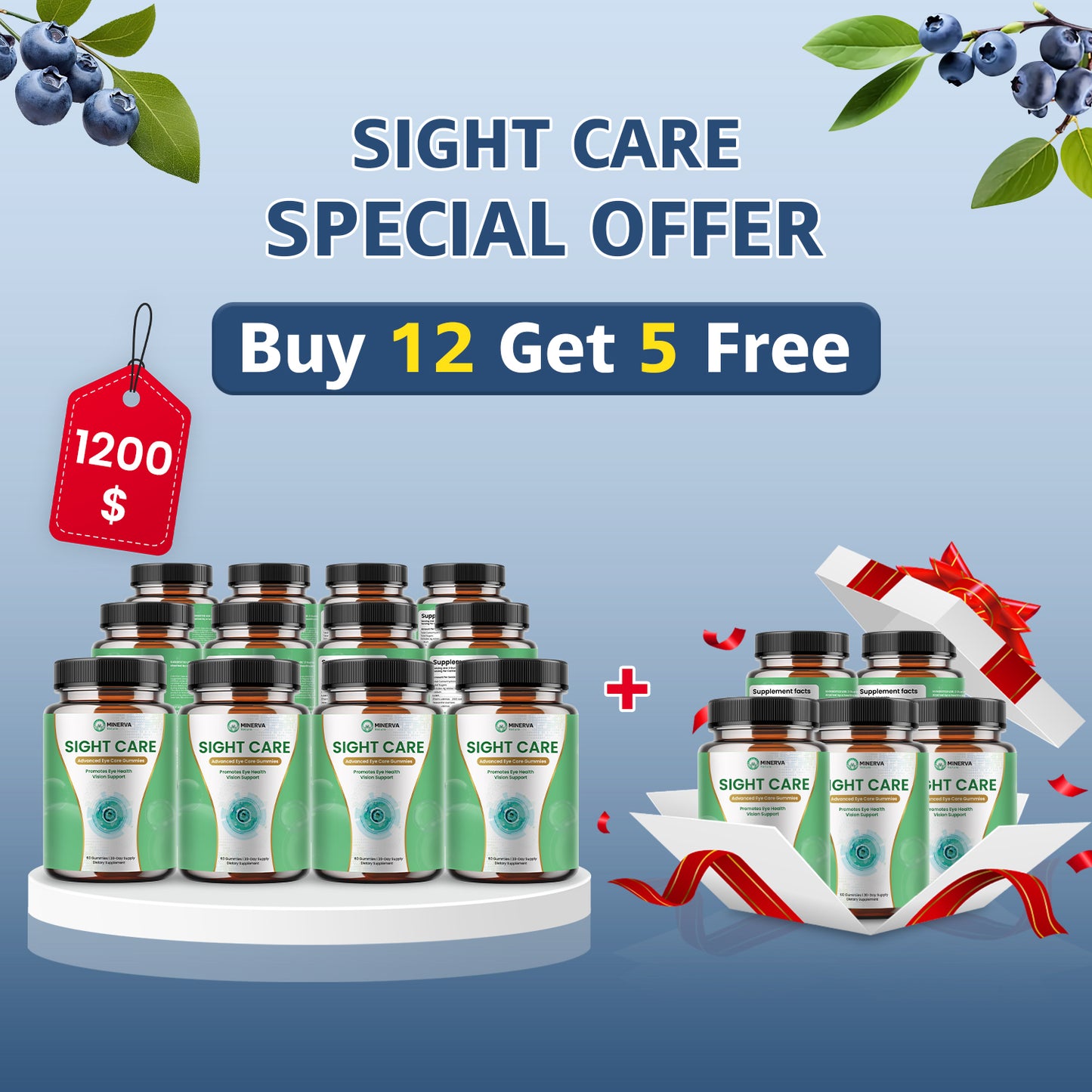 Minerva Sight Care - combo 180 days 17 bottles